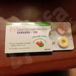 KAMAGRA CHEWABLE 100 mg, Sildenafil 9 KAMAGRA MASTICABILE 100 mg, Sildenafil