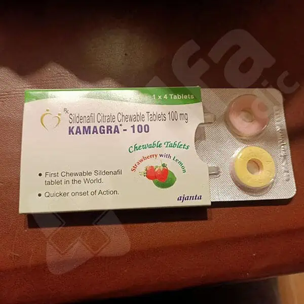 KAMAGRA CHEWABLE 100 mg, Sildenafil 5 KAMAGRA MASTICABILE 100 mg, Sildenafil