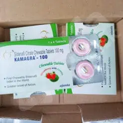 KAMAGRA CHEWABLE 100 mg, Sildenafil 7 KAMAGRA MASTICABILE 100 mg, Sildenafil
